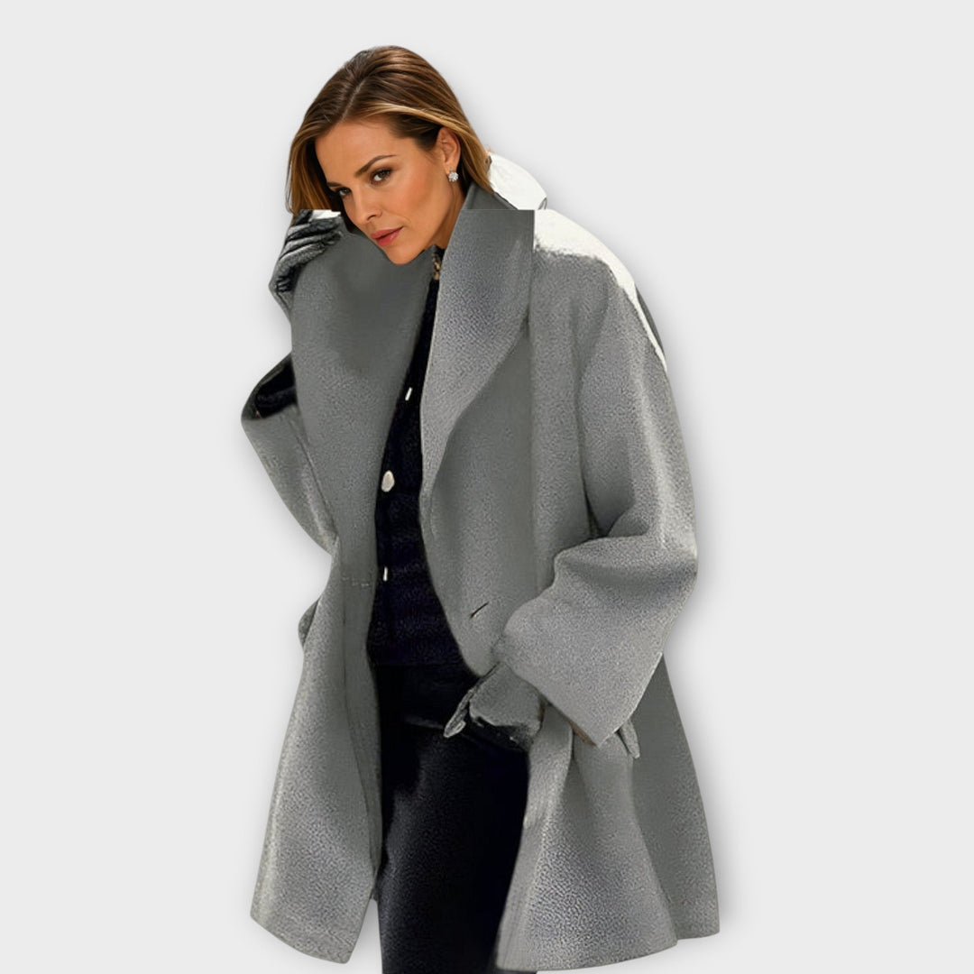 Maria | Oversized Winter Coat with Wide Collar for Women