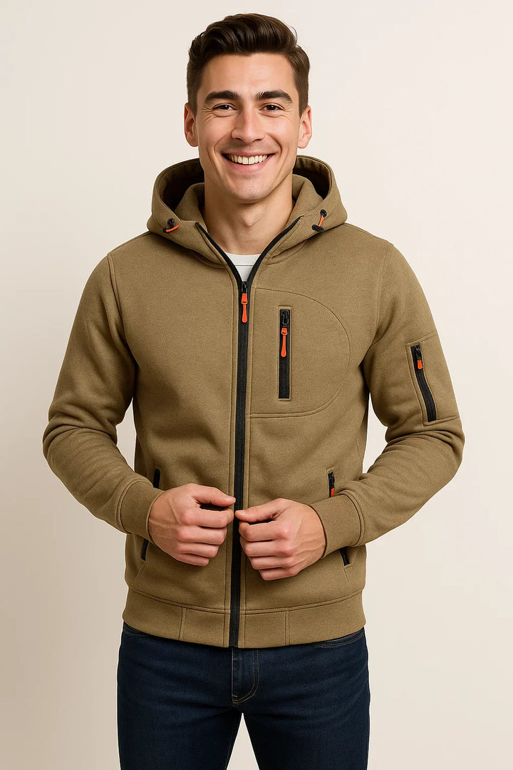 Sean | Men’s Casual Zip Front Hoodie