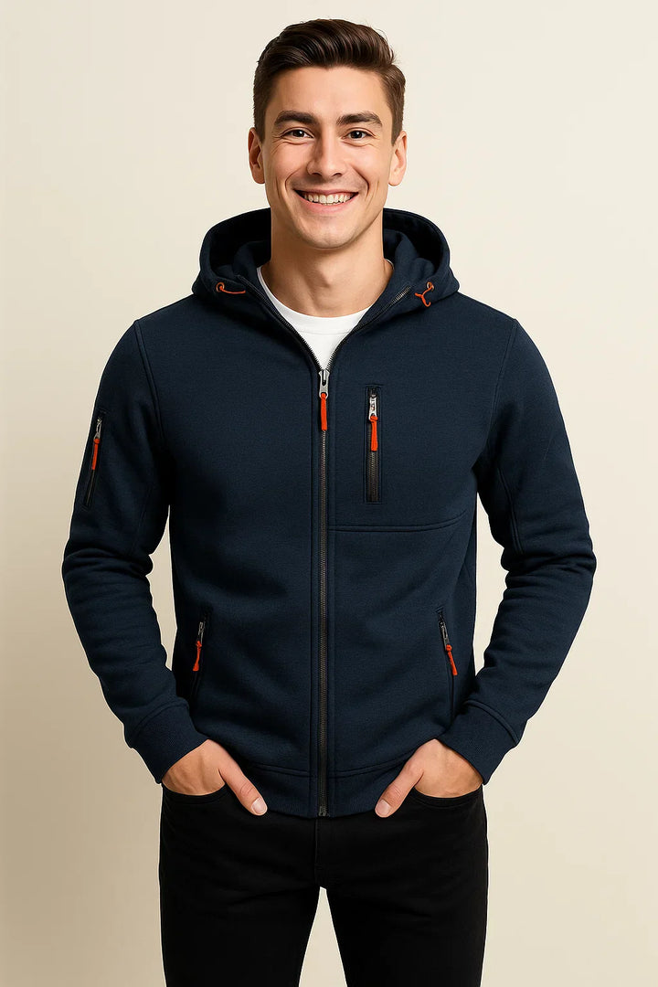 Sean | Men’s Casual Zip Front Hoodie