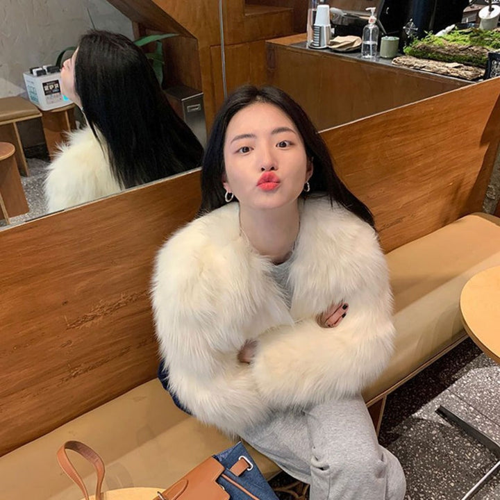 Amelia | Women’s Stylish Faux Fur Party Jacket