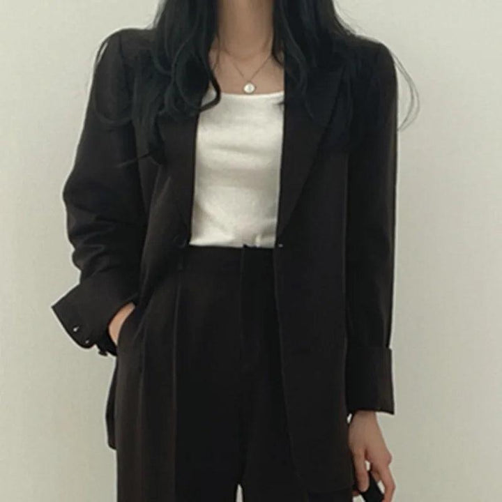 Hailey | Women’s Tailored Suit Set with Long Blazer