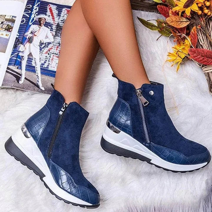Peyton | Women’s Zip-Up Wedge Sneakers