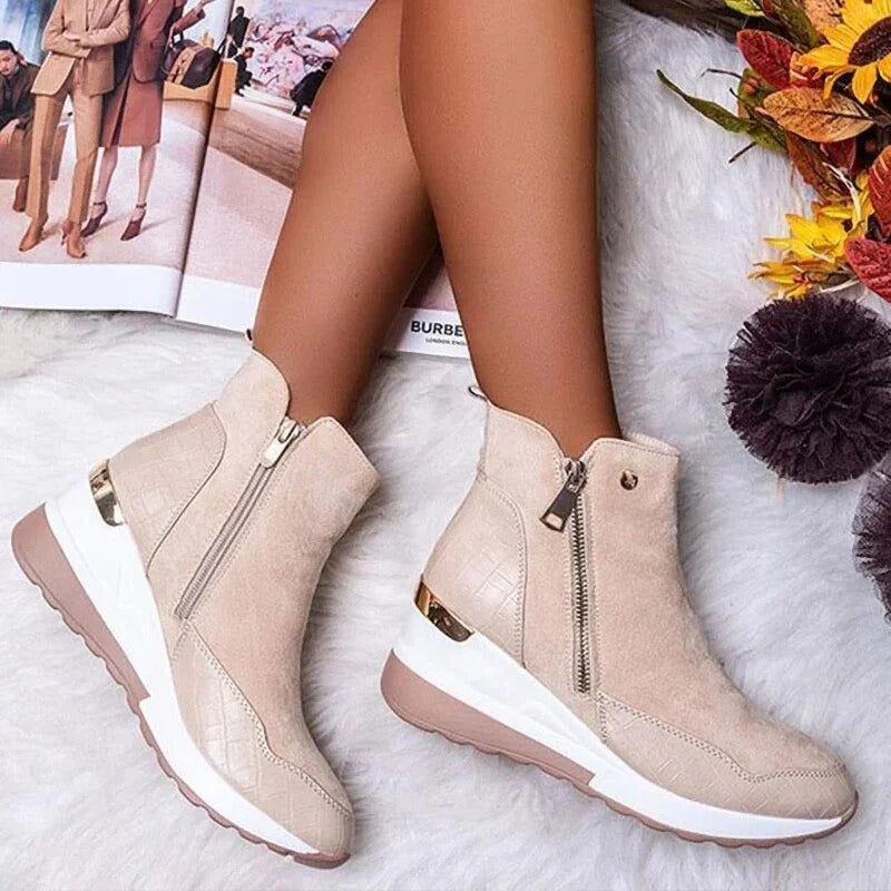 Peyton | Women’s Zip-Up Wedge Sneakers