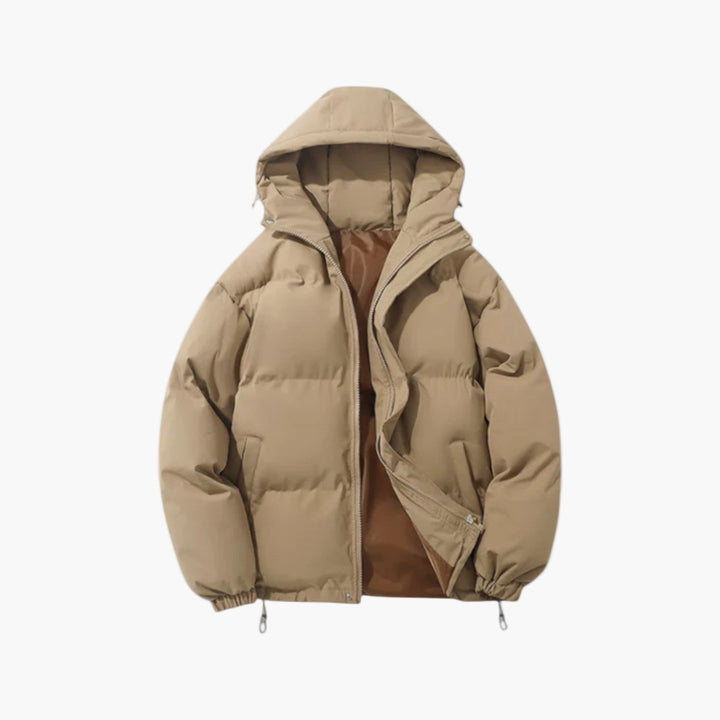 Cory | Men’s Quilted Winter Zip-Up Hooded Jacket