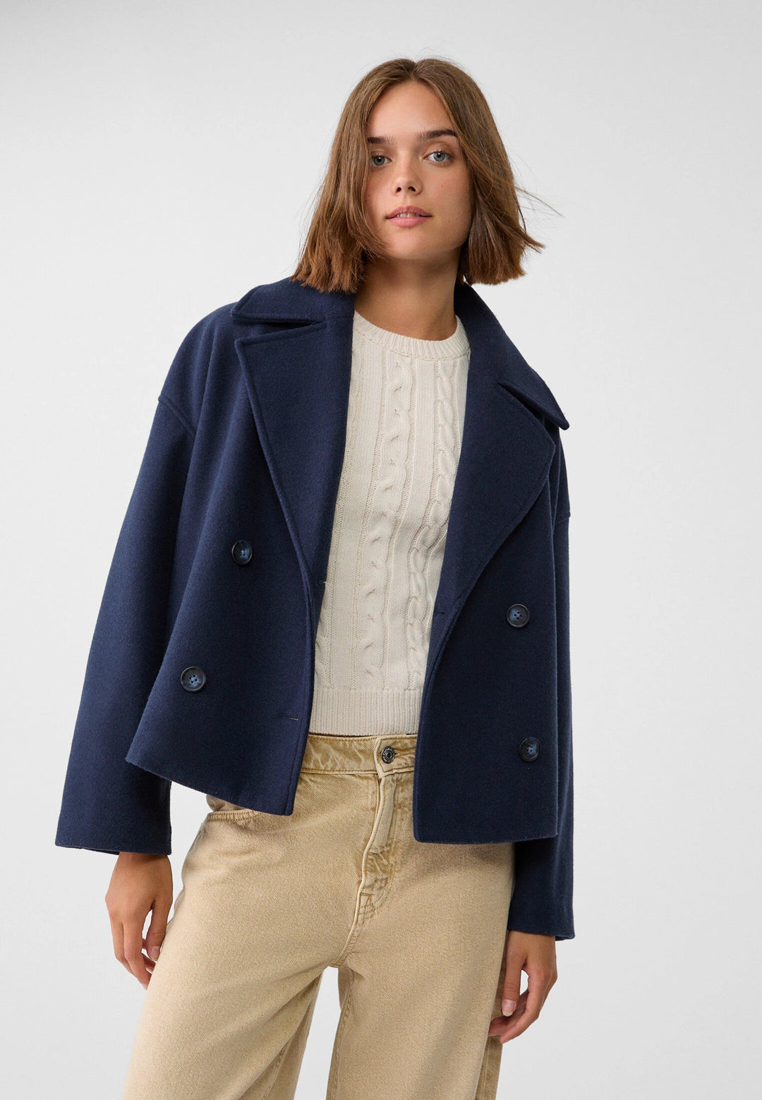Georgia | Classic Double Button Short Jacket for Women