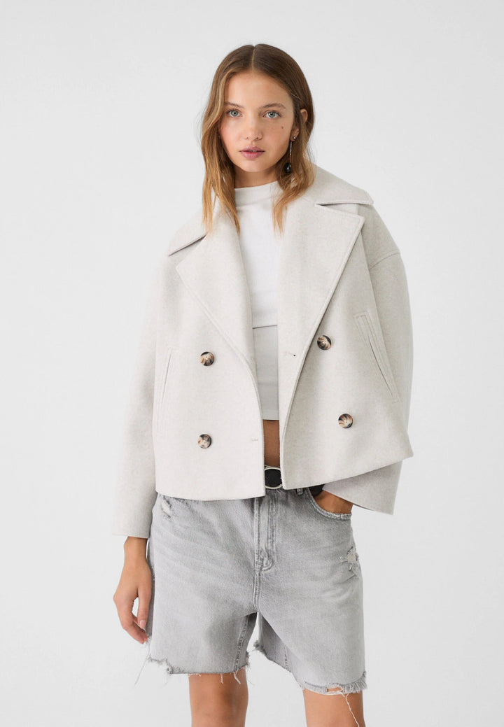 Georgia | Classic Double Button Short Jacket for Women