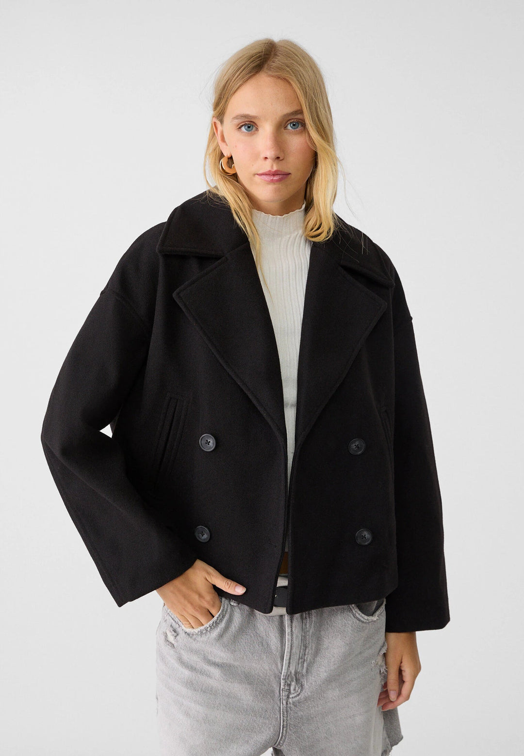 Georgia | Classic Double Button Short Jacket for Women