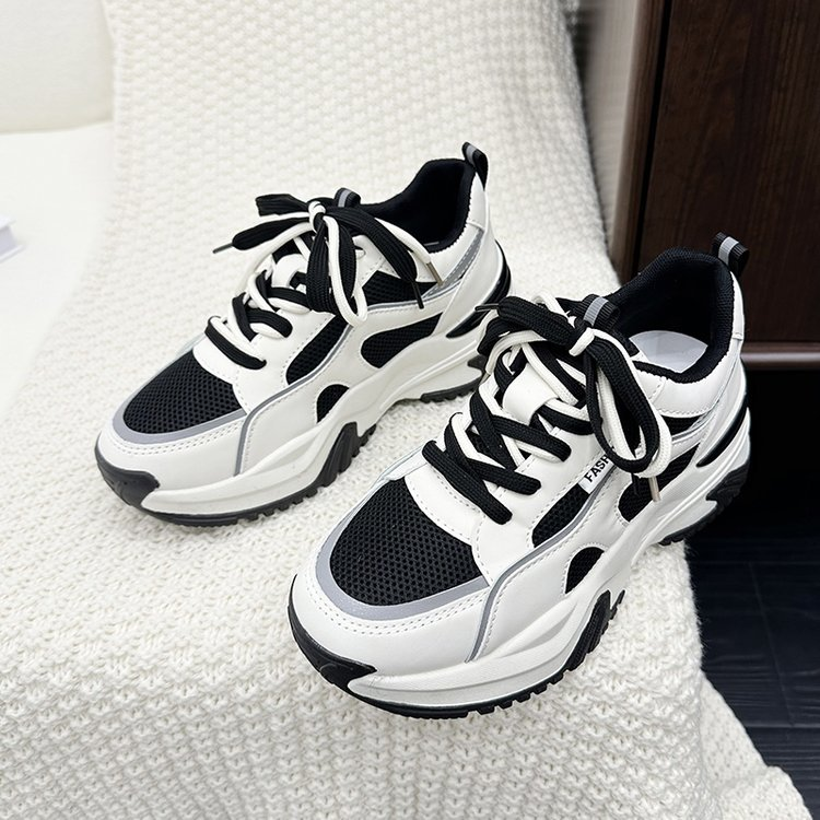 Sabrina | Women’s Chunky Lace-Up Mesh Running Sneakers