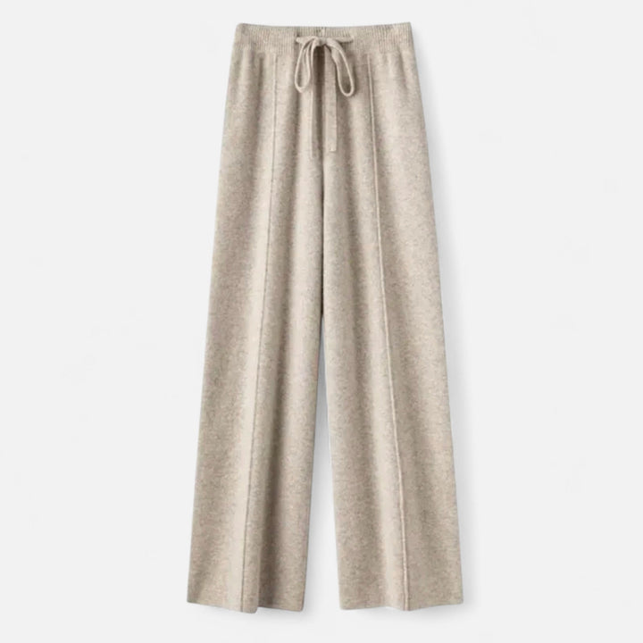 Isabel | Women’s Wide Leg Comfy Fit Classic Wool Trousers