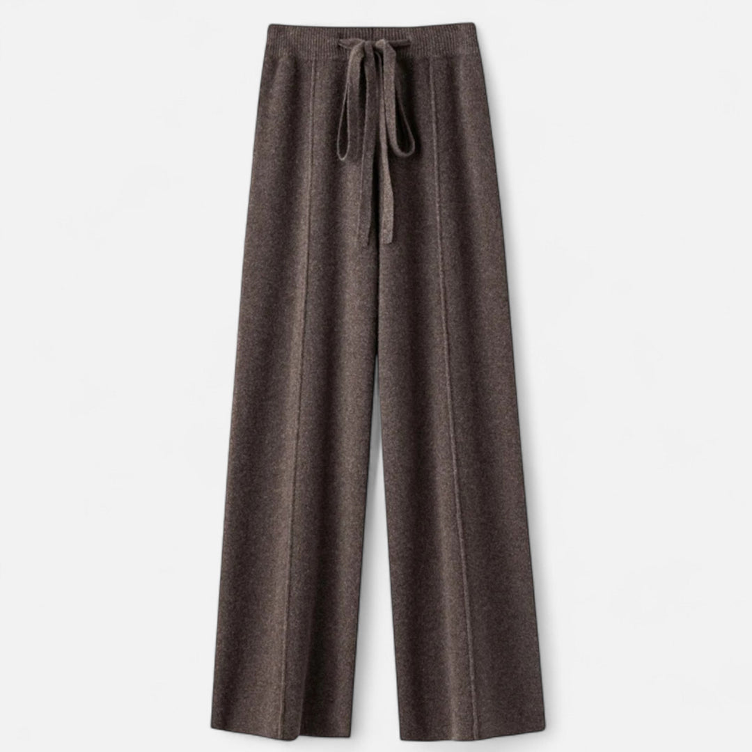 Isabel | Women’s Wide Leg Comfy Fit Classic Wool Trousers