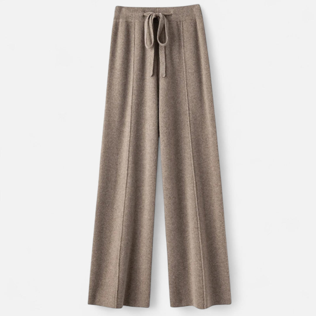 Isabel | Women’s Wide Leg Comfy Fit Classic Wool Trousers