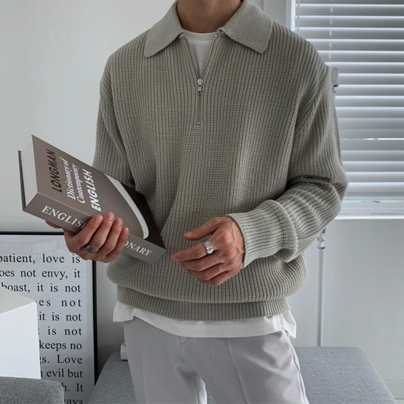 Carl | Men’s Winter Warm Pullover with Half-Zip