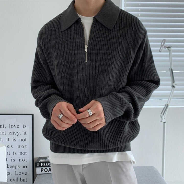 Carl | Men’s Winter Warm Pullover with Half-Zip