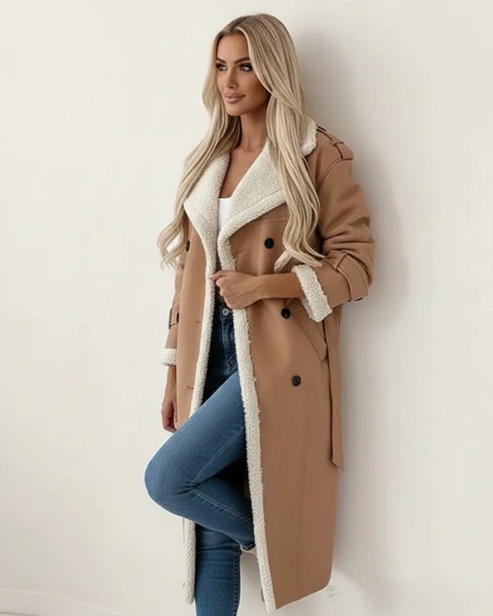 Kimberly | Women’s Long Shearling Lined Winter Coat